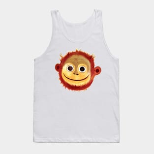 Monkey Face hand Drawn Tank Top